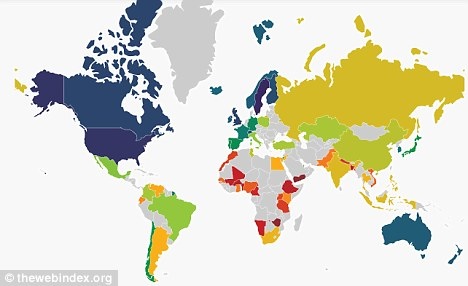 Most Internet savvy countries